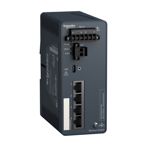 Modicon Managed Switch - 4 portos para cobre