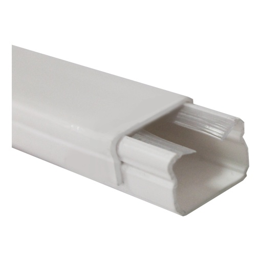 Dexson - mini calha - 20x12 mm - 1 compartimento - s adesivo - PVC - branco