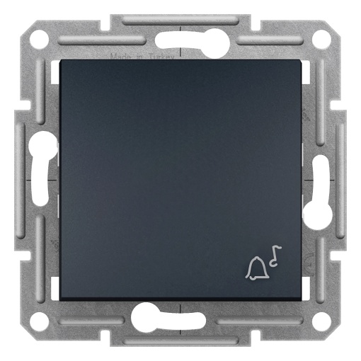 Asfora - Botão de pressão "campainha" - 10A - Antracite