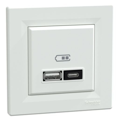 Asfora - Tomada USB AC 21W - Branco