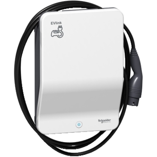 Carregador Veicular EVlink Smart Wallbox - 7,4 kW - Cabo T2 Acoplado - Chave