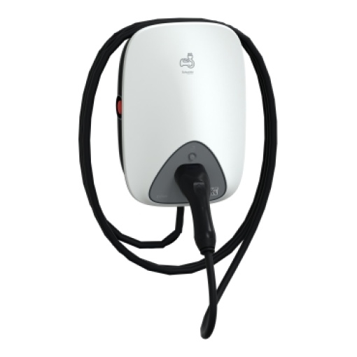 Estação de carregamento, EVlink Home Smart, 1PN, cabo ligado de 5 m, 7,4 kW, 32 A, com RDC-DD