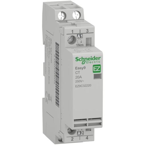 Easy9, Contactor CT, 2P, 20 A, 2 NA, 230 V, 50 Hz