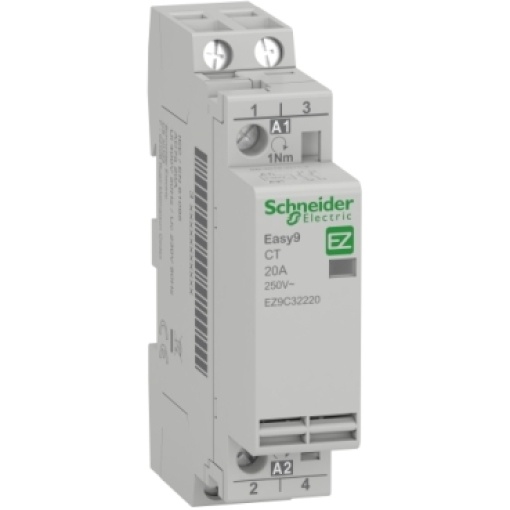 Easy9, Contactor CT, 2P, 20 A, 2 NA, 230 V, 50 Hz