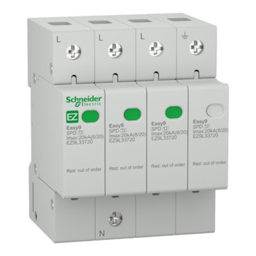 Easy9, Descarregador de sobretensões - 3P  N - 400 V - 2000 A
