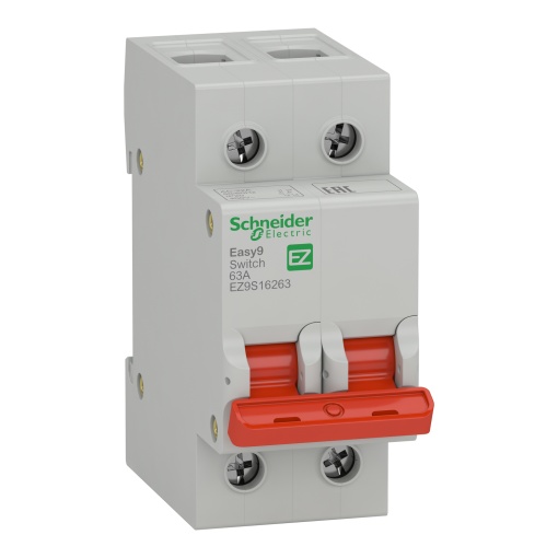 Rasy9, Interruptor seccionador - 2P - 63 A - 400 V