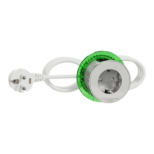 Nova Unica system - Tomada secretária 2PT US Branco