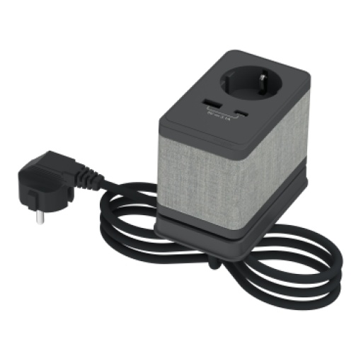 Nova Unica system - Tomada mesa S 2PTUSB A e C Ant US