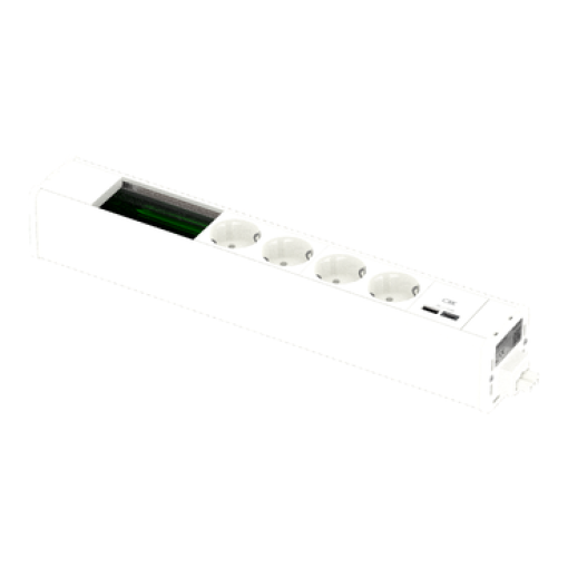 Nova Unica system - Módulos 4 2PT  USB A e C  VDI Branco