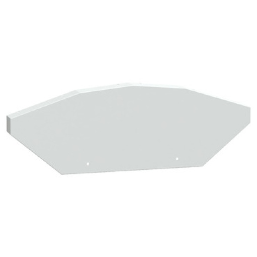 Fecho final da estrutura de cúpula, KS de Canalis para EV, 100A a 400A, branco RAL9003, conjunto de 2 partes