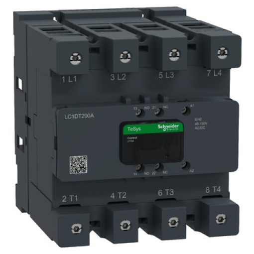 Contactor Avanzado TeSys DECA 200A  4P Control 48-130V ACDC Terminal Evlk