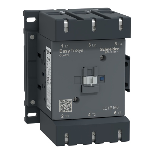 Contator, controle fácil TeSys, LC1E, 3P 3NO, AC-3AC-3e,  440 V, 160 A100 A, bobina 110 V CA, 60 Hz