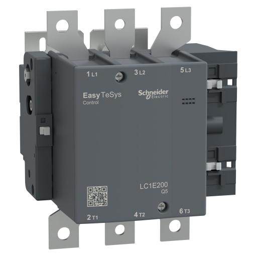 Contator, controle fácil TeSys, LC1E, 3P 3NO, AC-3AC-3e,  440 V, 200 A175 A, bobina 380 V CA, 50 Hz