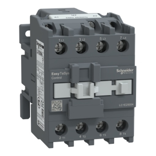Contator, controle fácil TeSys, LC1E, 4P 4NO, AC-1 40A, 240V