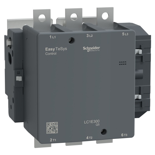 Contator, controle fácil TeSys, LC1E, 3P 3NO, AC-3AC-3e,  440 V, 300 A265 A, bobina 380 V CA, 50 Hz
