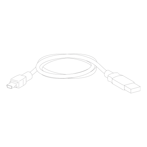 USB cable miniUSBUSB - For Micrologic X - spare part