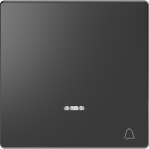 Tecla, D-Life, com visor e marcação campainha, antracite