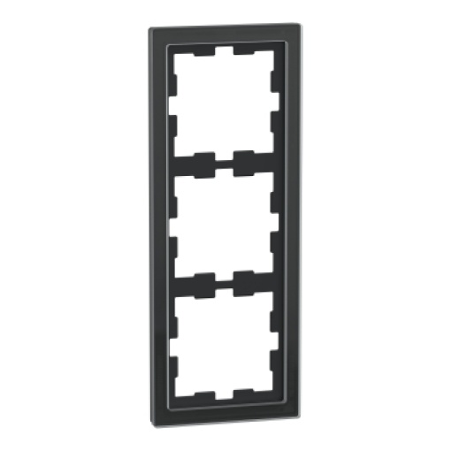 Quadro D-Life, 3 elementos, onyx preto