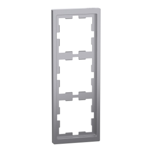 Quadro, Merten D-Life, 3 elementos, aço