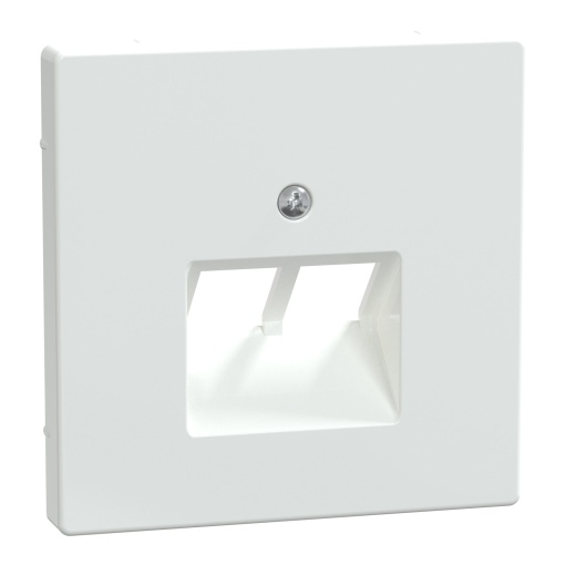 tecla central para mecanismo RJ45, 2 elementos, branco, design de sistema