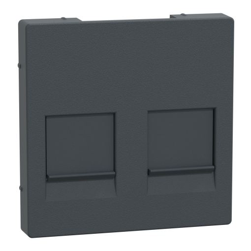 Centro System M, com tampa para 2 tomadas de dados, antracite