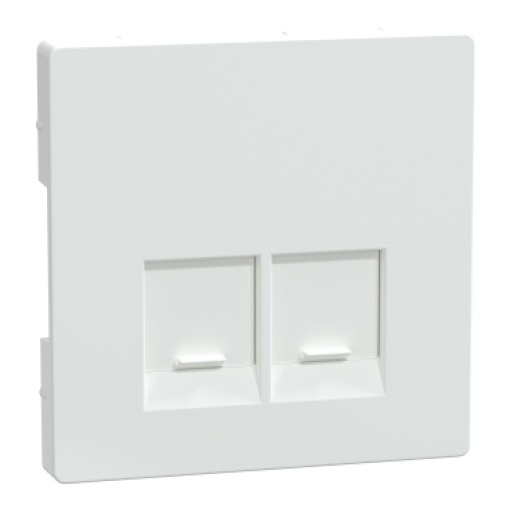 Centro, Merten System M, para 2 tomadas de dados, branco