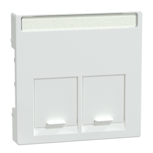 Centro System M, para 2 tomadas de dados, branco ativo