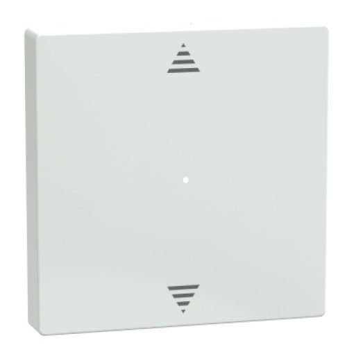 System M, tecla para módulo de botão de pressão de 1 elemento UpDown, brilhante, branco ativo