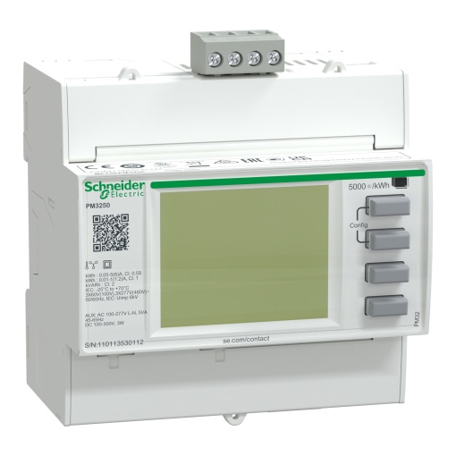 Central de medida PM3250 CL 10,5s DIN 1A5A ModBus Multitarifa