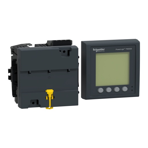 PM5563 Meter, 2 ethernet, up to 63th H, 1,1M 4DI2DO 52 alarms, w remote display