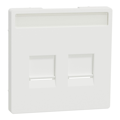 D-Life - Centro duplo RJ45 keystone - Branco Mate
