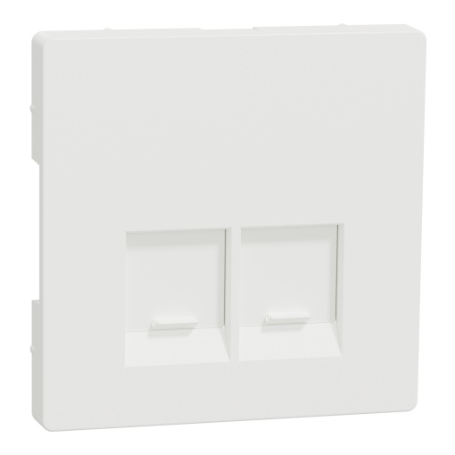 D-Life - Centro tomada dupla RJ45 - Branco Mate