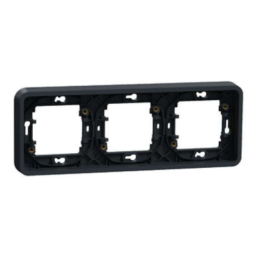 Quadro horizontal, Mureva Styl, 3 elementos, IP55, Cinzento