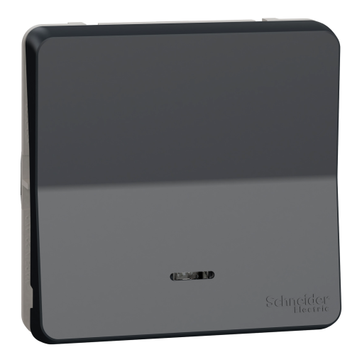 Mureva Styl - Botão de pressão - encastrarsaliente - luminoso - IP55 - 16A - Cinzento