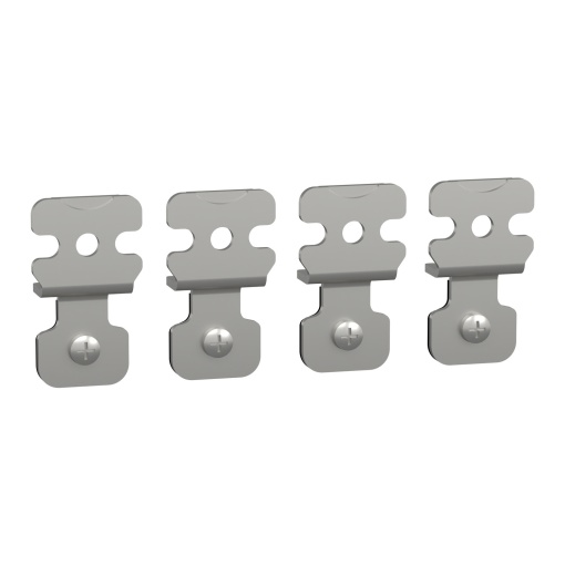 Set of 4 wall fixing lugs, made of steel. For Spacial S3D & CRNG enclosure
