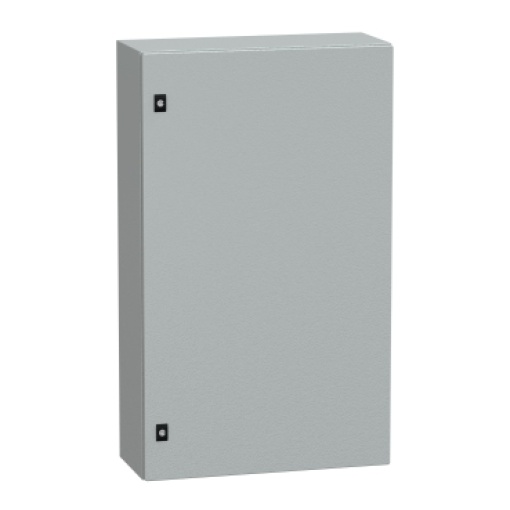 Spacial CRN plain door with mount.plate. H1000xW600xD250 IP66 IK10 RAL7035..