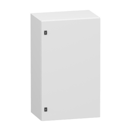 Spacial CRN porta plena   Sem platina  montagem. H1xW6xD4 IP66 IK10 RAL7035.