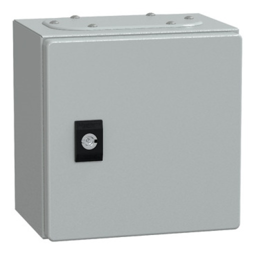 Spacial CRN plain door wo mount.plate. H200xW200xD150 IP66 IK10 RAL7035..
