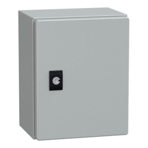 Spacial CRN plain door with mount.plate. H250xW200xD150 IP66 IK10 RAL7035..