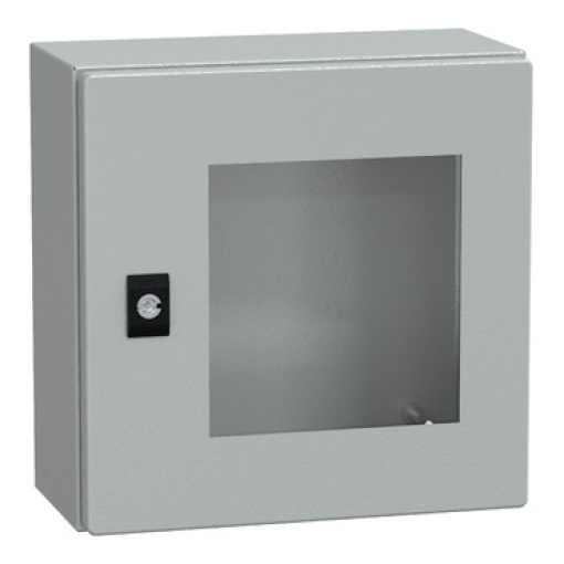 Spacial CRN tspt door wo mount.plate. H300xW300xD150 IP66 IK08 RAL7035..