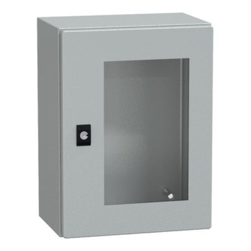 Spacial CRN tspt door wo mount.plate. H400xW300xD200 IP66 IK08 RAL7035..