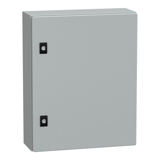 Spacial CRN plain door with mount.plate. H500xW400xD150 IP66 IK10 RAL7035..