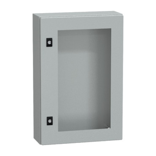 Spacial CRN tspt door wo mount.plate. H600xW400xD150 IP66 IK08 RAL7035..