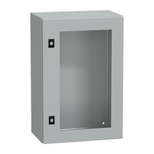 Spacial CRN tspt door wo mount.plate. H600xW400xD250 IP66 IK08 RAL7035..