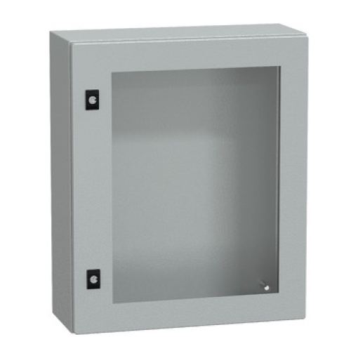 Spacial CRN tspt door wo mount.plate. H600xW500xD200 IP66 IK08 RAL7035..