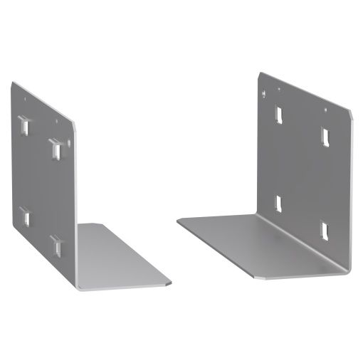 19" 2 U partial fixed slides - Fixing onto 19" front uprights - 15 kg load