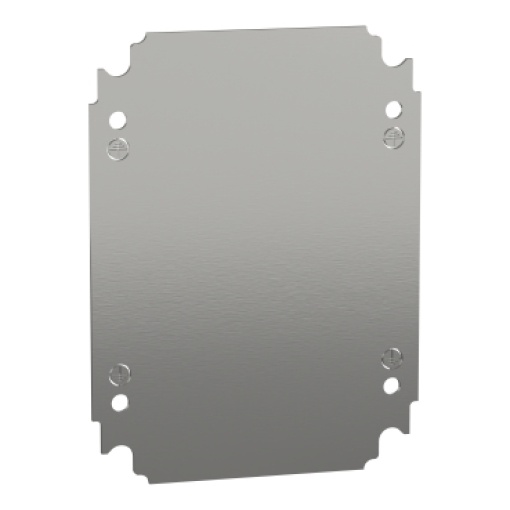 Plain mounting plate H250xW200mm made of galvanised sheet steel