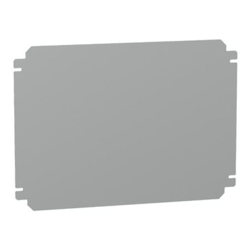 Plain mounting plate H300xW400mm made of galvanised sheet steel