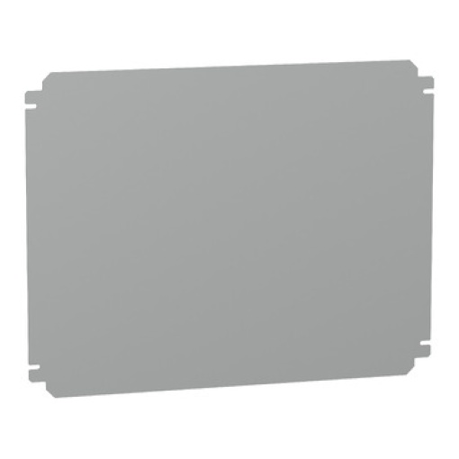 Plain mounting plate H400xW500mm made of galvanised sheet steel
