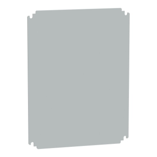 Insulating mounting plate for enclosure H500xW400mm made of polyester
